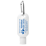 2.0 oz Broad Spectrum SPF 30 Sunscreen Lotion in Solid White Carabiner Tottle